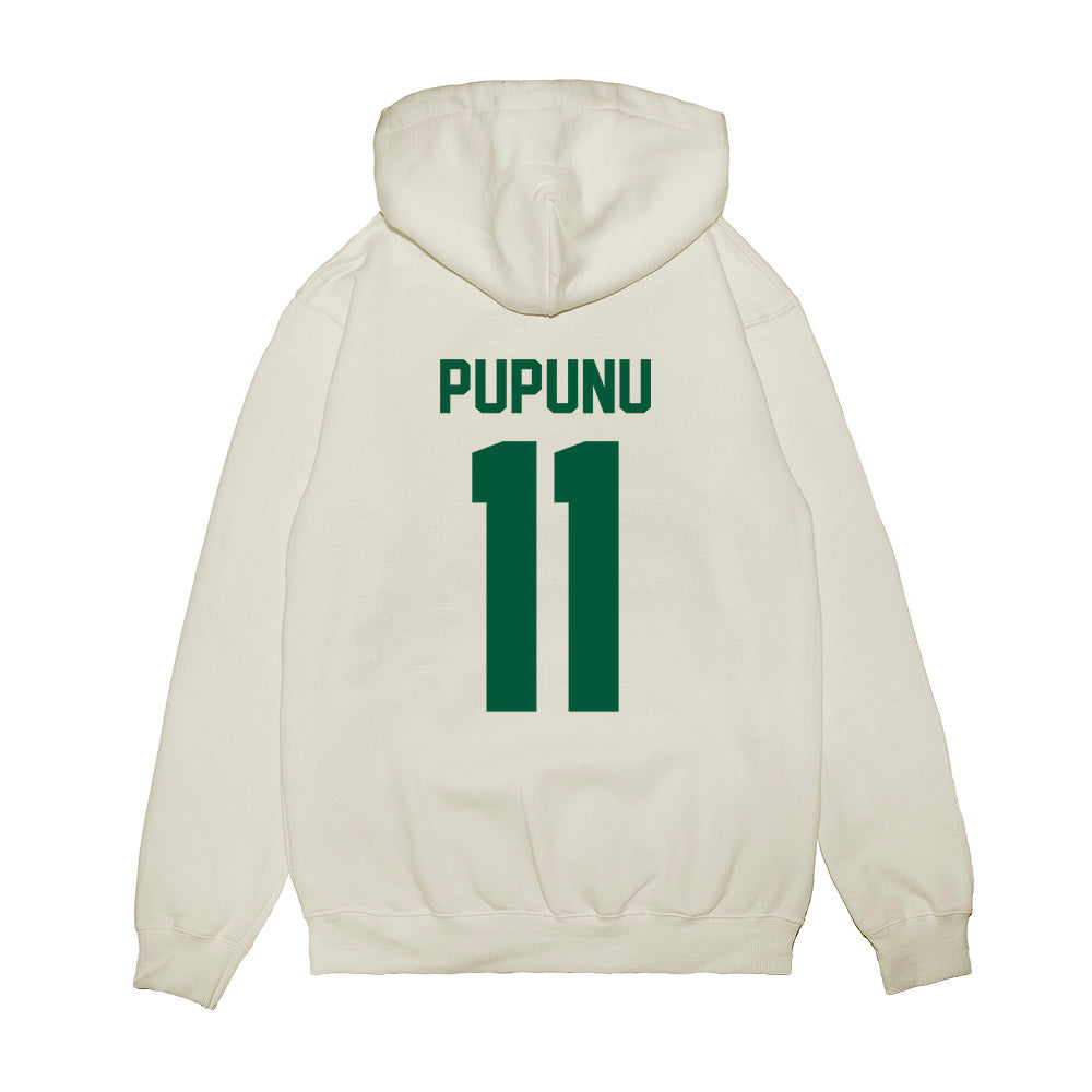 Hawaii - NCAA Football : Karsyn Pupunu - Vintage Helmet Premium Hooded Sweatshirt-1