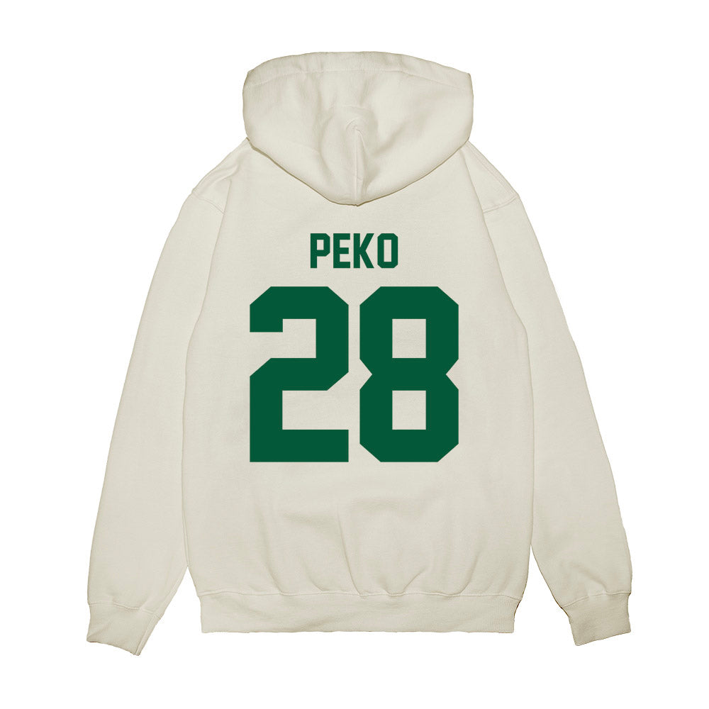 Hawaii - NCAA Football : Vaifanua Peko - Vintage Helmet Premium Hooded Sweatshirt-1