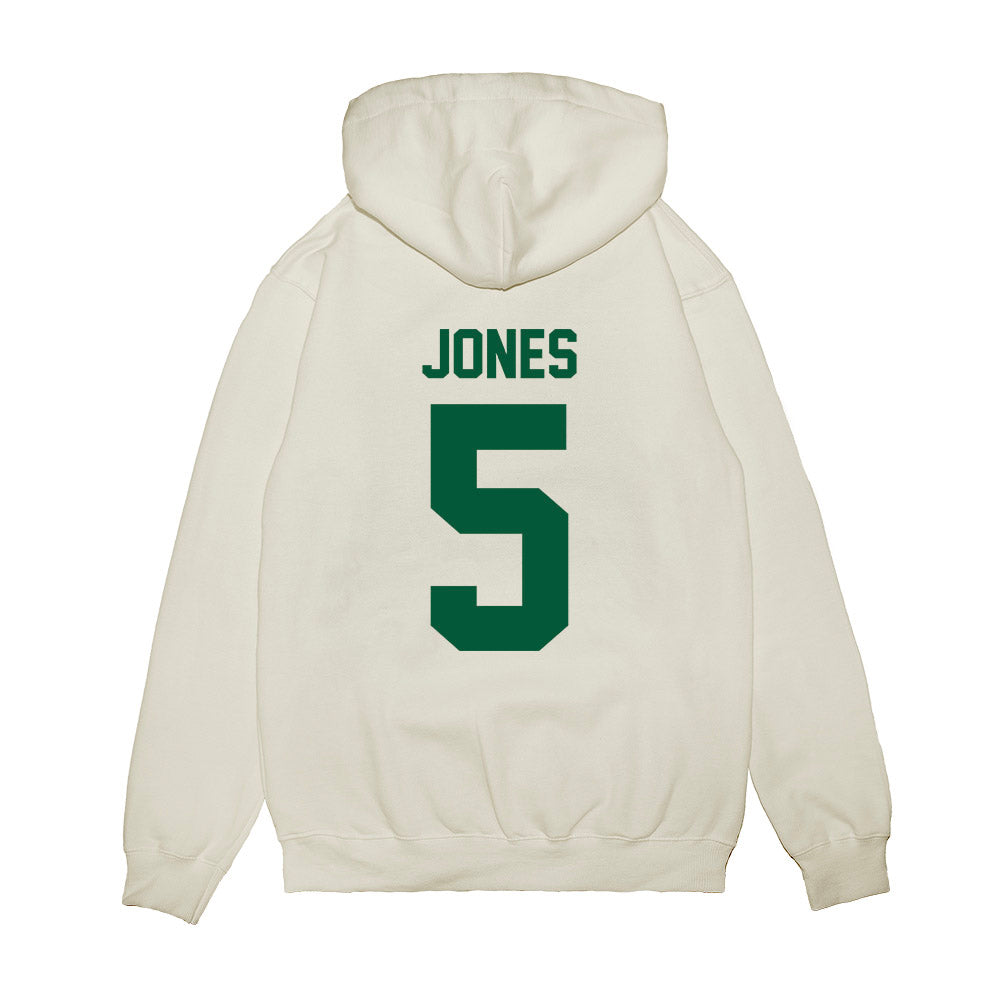 Hawaii - NCAA Football : Tariq Jones - Vintage Helmet Premium Hooded Sweatshirt-1