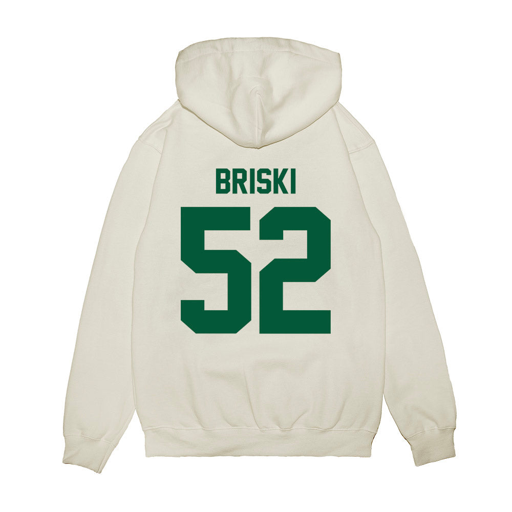 Hawaii - NCAA Football : Dean Briski - Vintage Helmet Premium Hooded Sweatshirt-1
