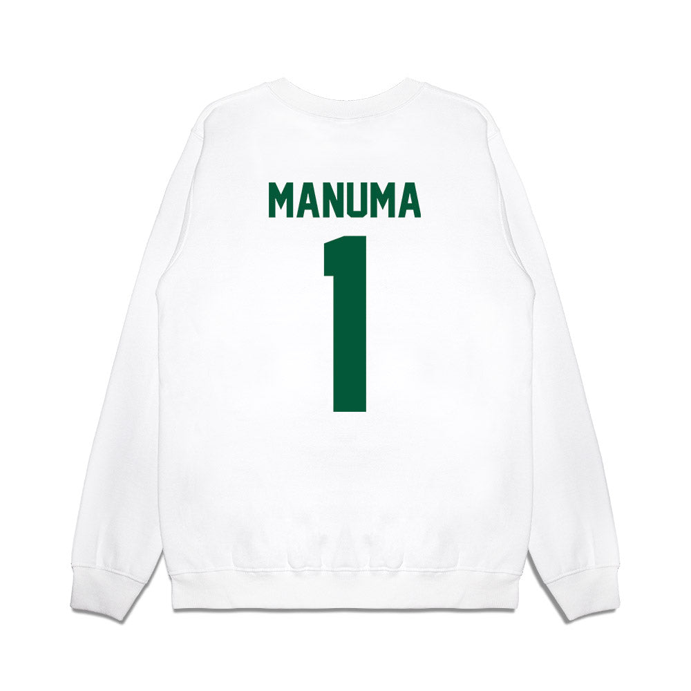 Hawaii - NCAA Football : Peter Manuma - Vintage Helmet Premium Crewneck Sweatshirt-1