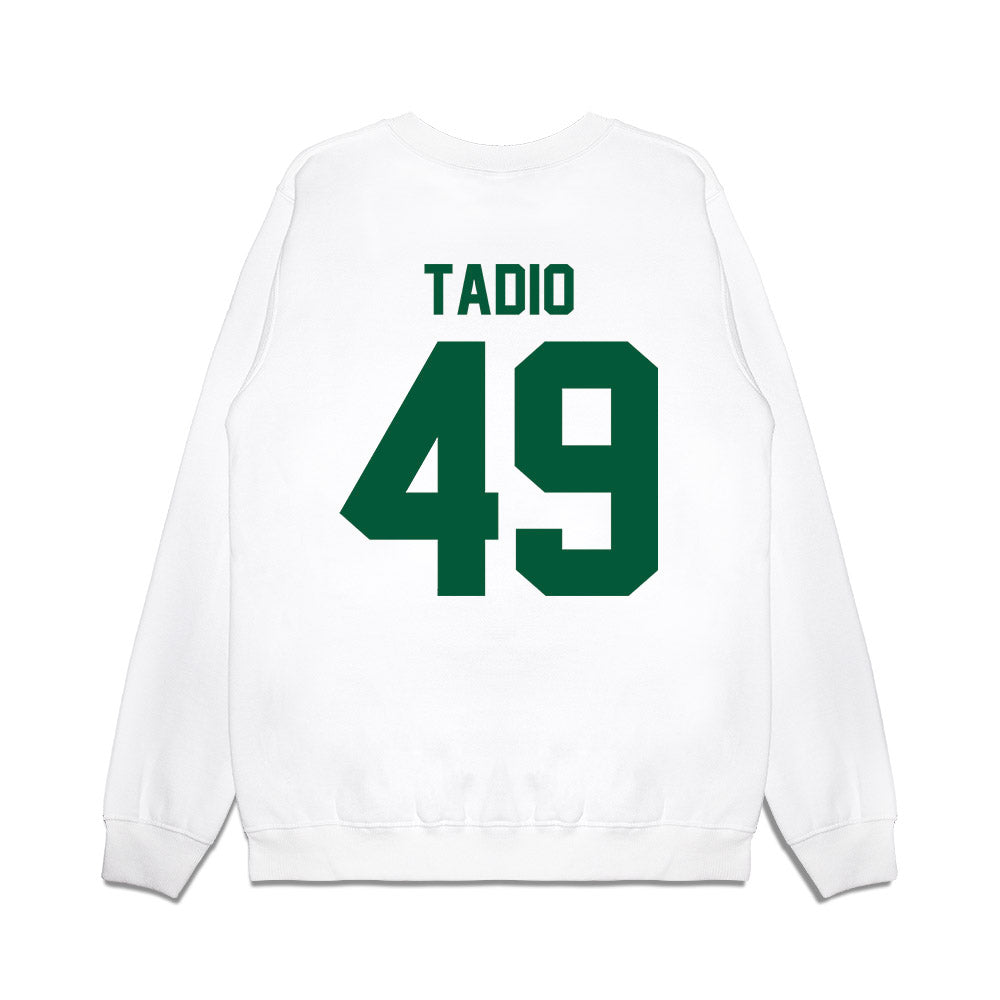 Hawaii - NCAA Football : Dennis Tadio - Vintage Helmet Premium Crewneck Sweatshirt-1