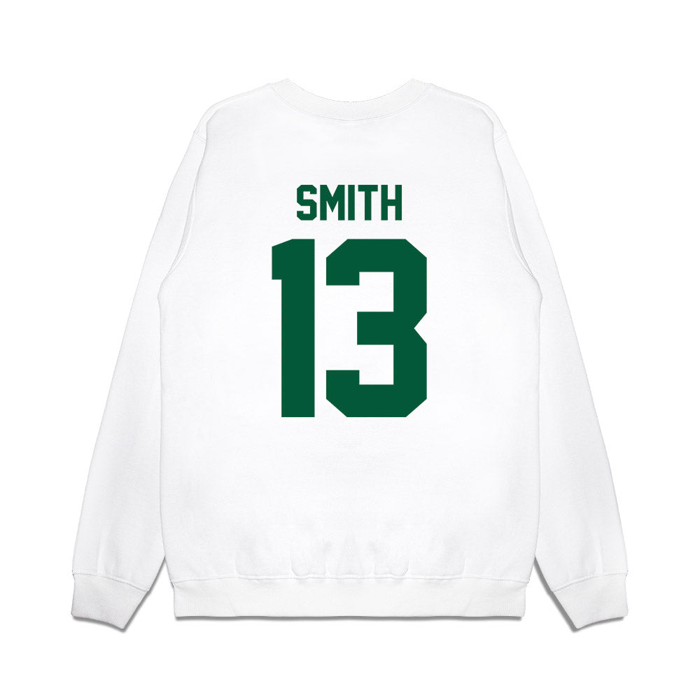 Hawaii - NCAA Football : Jalen Smith - Vintage Helmet Premium Crewneck Sweatshirt-1