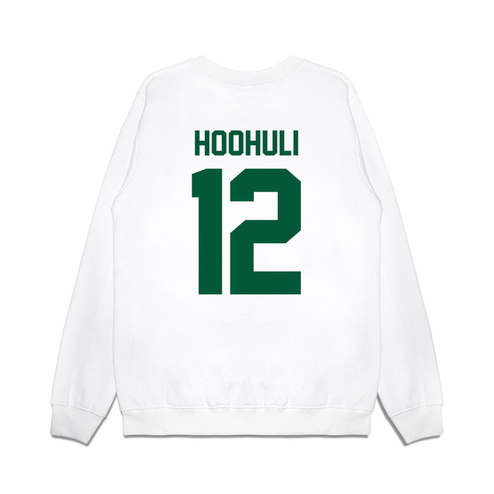 Hawaii - NCAA Football : Wynden Hoohuli - Vintage Helmet Premium Crewneck Sweatshirt-1