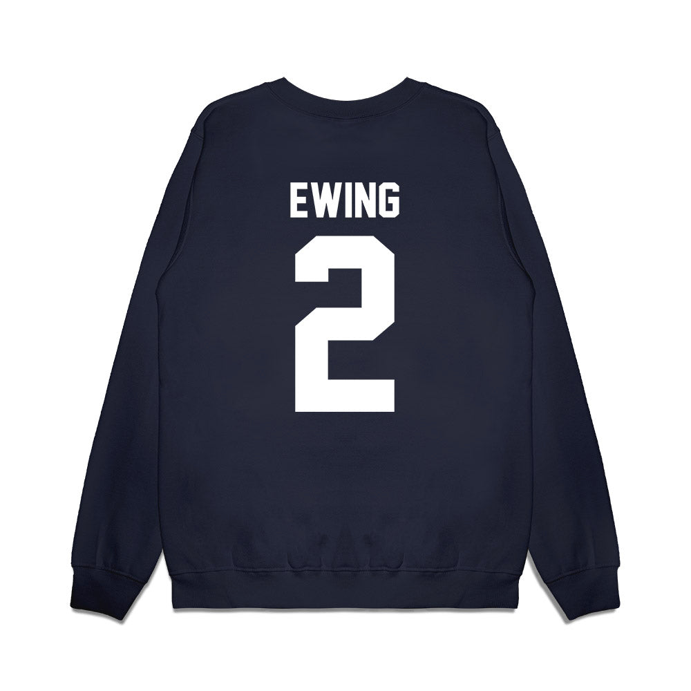 Maine - NCAA Football : Trevin Ewing - Vintage Helmet Premium Crewneck Sweatshirt-1