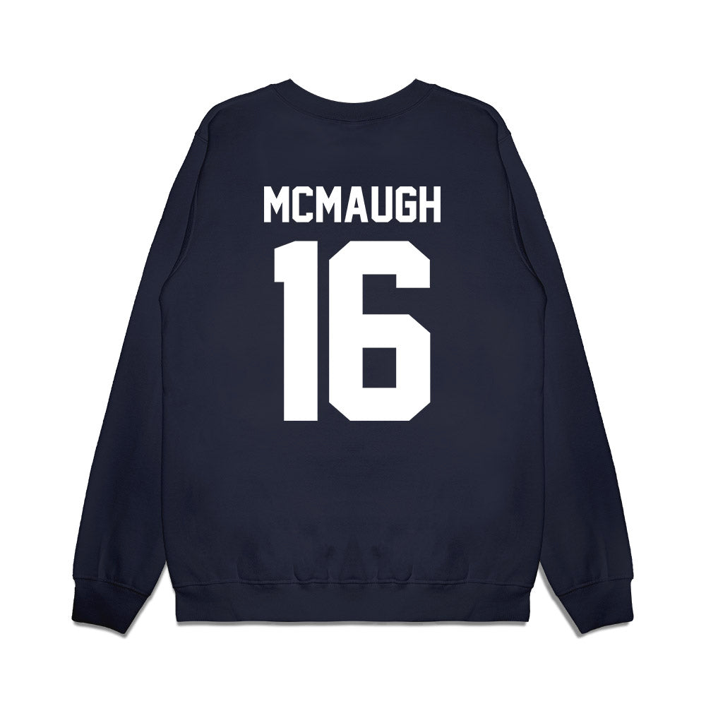 Maine - NCAA Football : Michael McMaugh - Vintage Helmet Premium Crewneck Sweatshirt-1