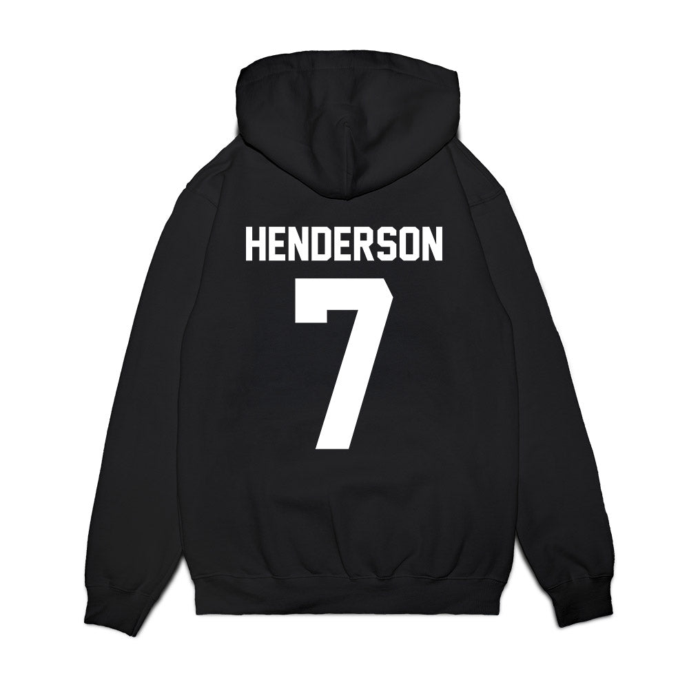 Liberty - NCAA Football : Devin Henderson - Vintage Helmet Premium Hooded Sweatshirt-1
