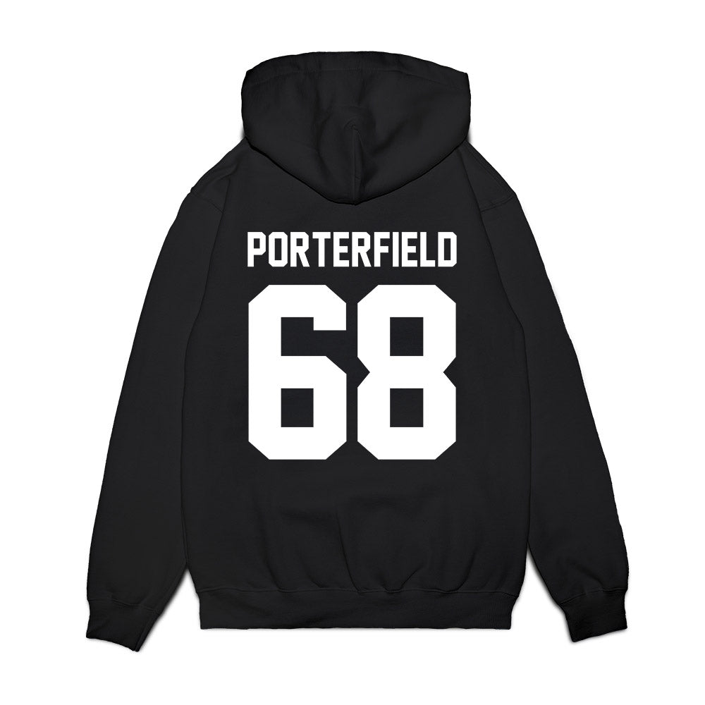 Liberty - NCAA Football : Hunter Porterfield - Vintage Helmet Premium Hooded Sweatshirt-1