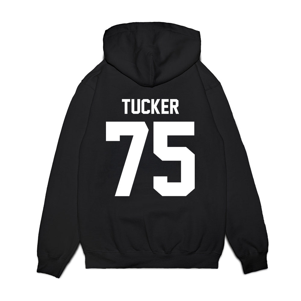 Liberty - NCAA Football : Jack Tucker - Vintage Helmet Premium Hooded Sweatshirt-1