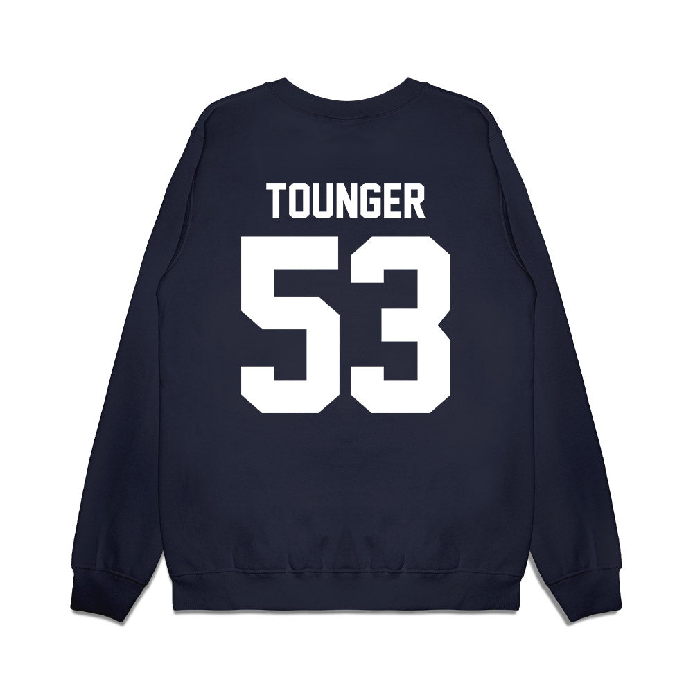 Liberty - NCAA Football : Nikodemus Tounger - Vintage Helmet Premium Crewneck Sweatshirt-1