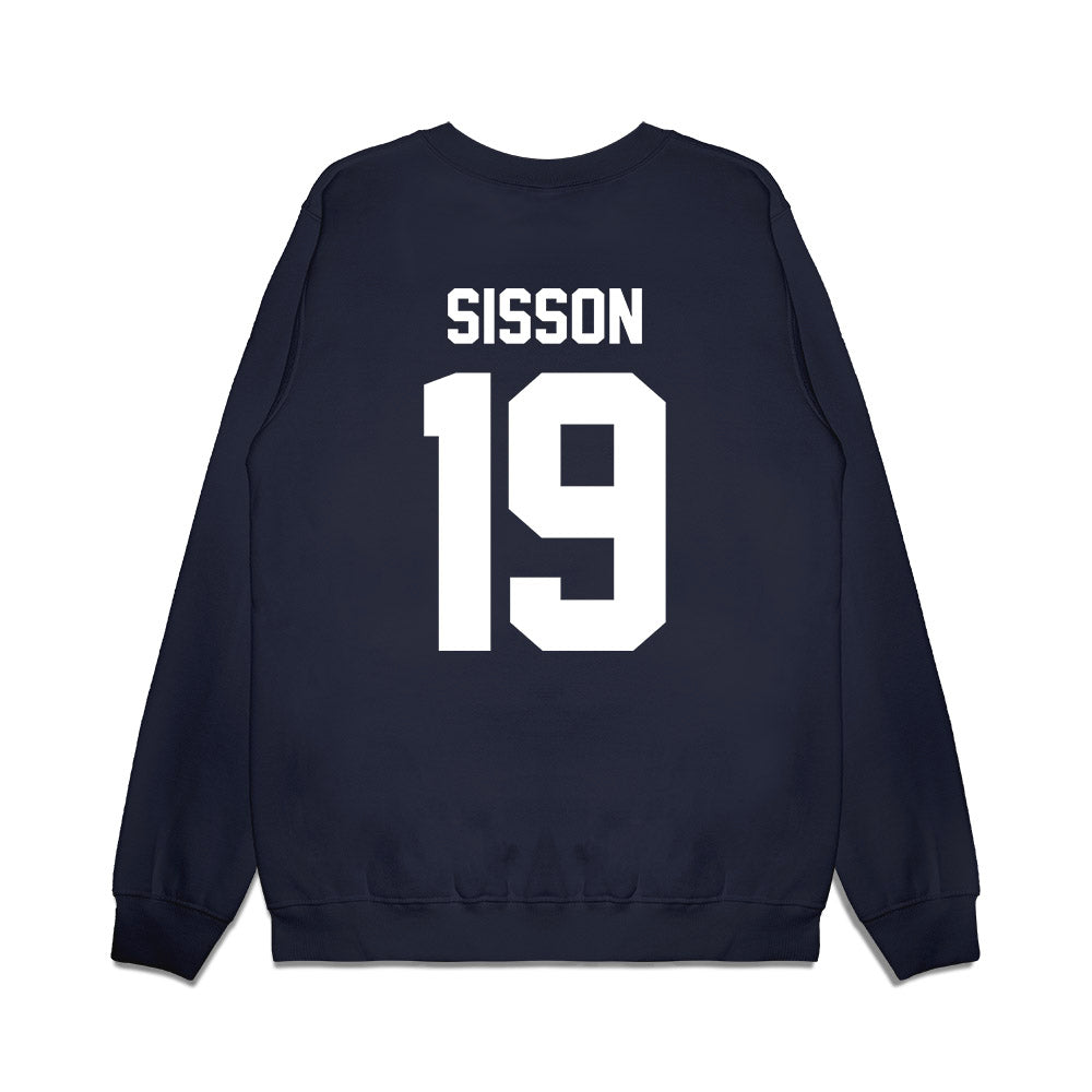 Liberty - NCAA Football : Eli Sisson - Vintage Helmet Premium Crewneck Sweatshirt-1