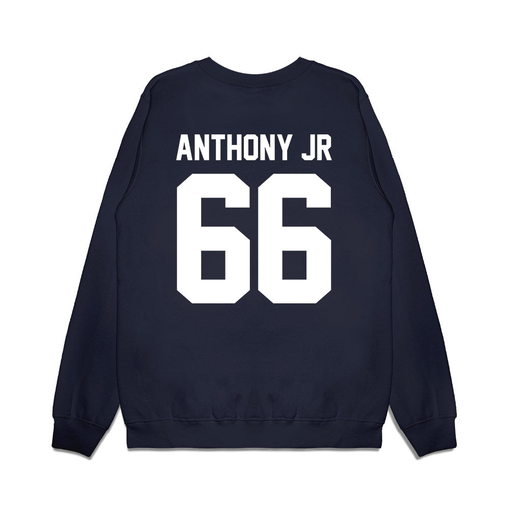 Liberty - NCAA Football : Erwil Anthony Jr - Vintage Helmet Premium Crewneck Sweatshirt-1