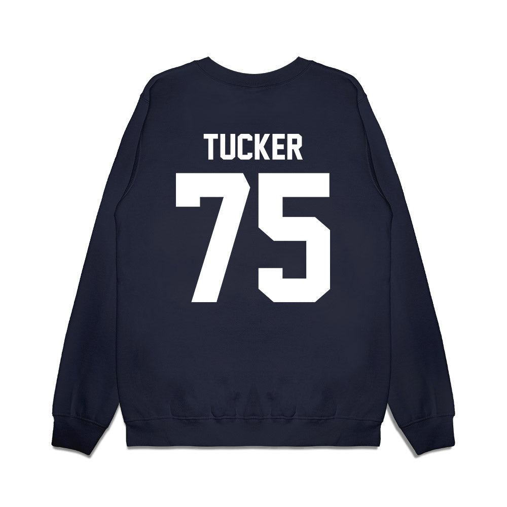 Liberty - NCAA Football : Jack Tucker - Vintage Helmet Premium Crewneck Sweatshirt-1