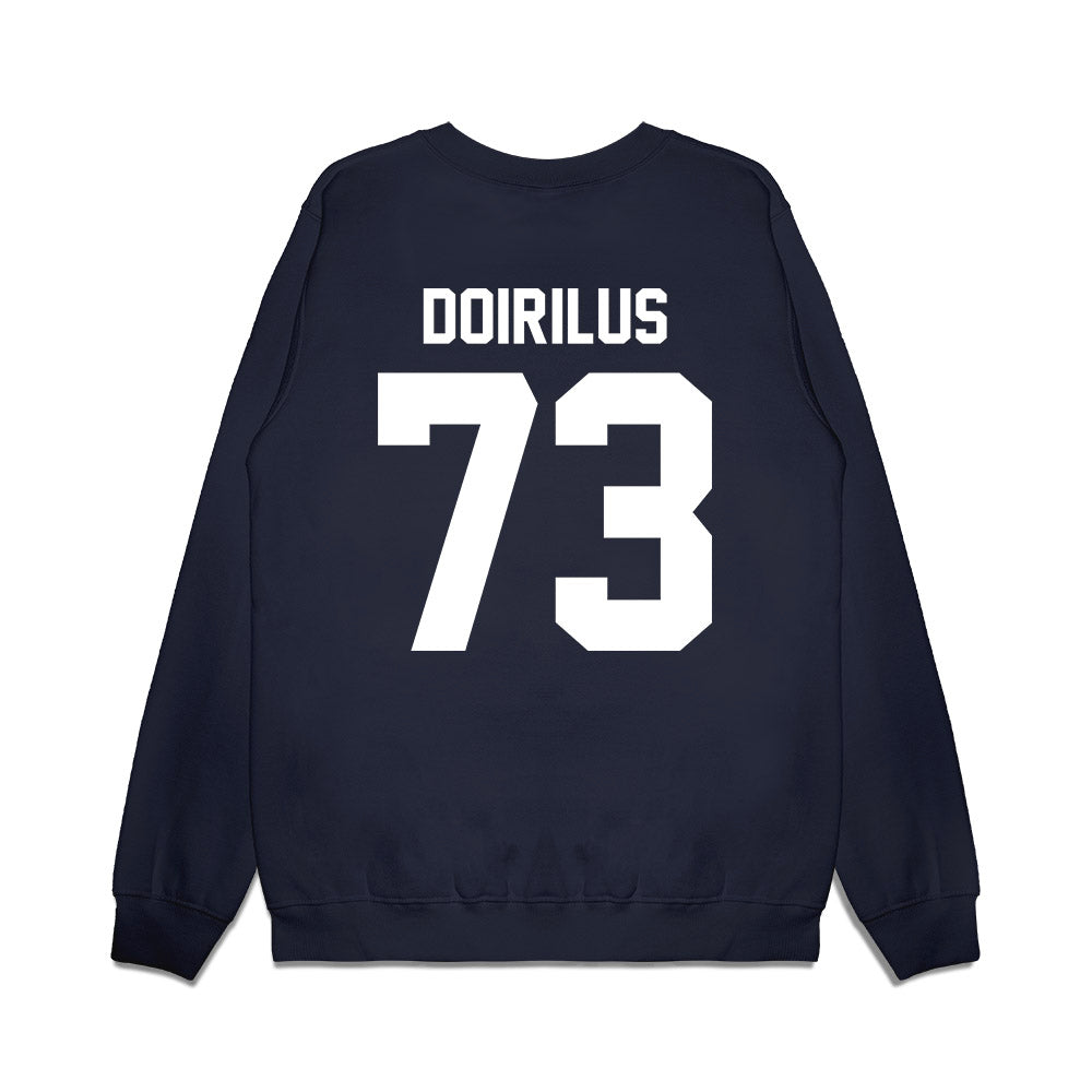 Liberty - NCAA Football : Curtis Doirilus - Vintage Helmet Premium Crewneck Sweatshirt-1