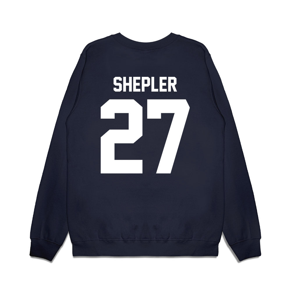 Liberty - NCAA Football : Clay Shepler - Vintage Helmet Premium Crewneck Sweatshirt-1