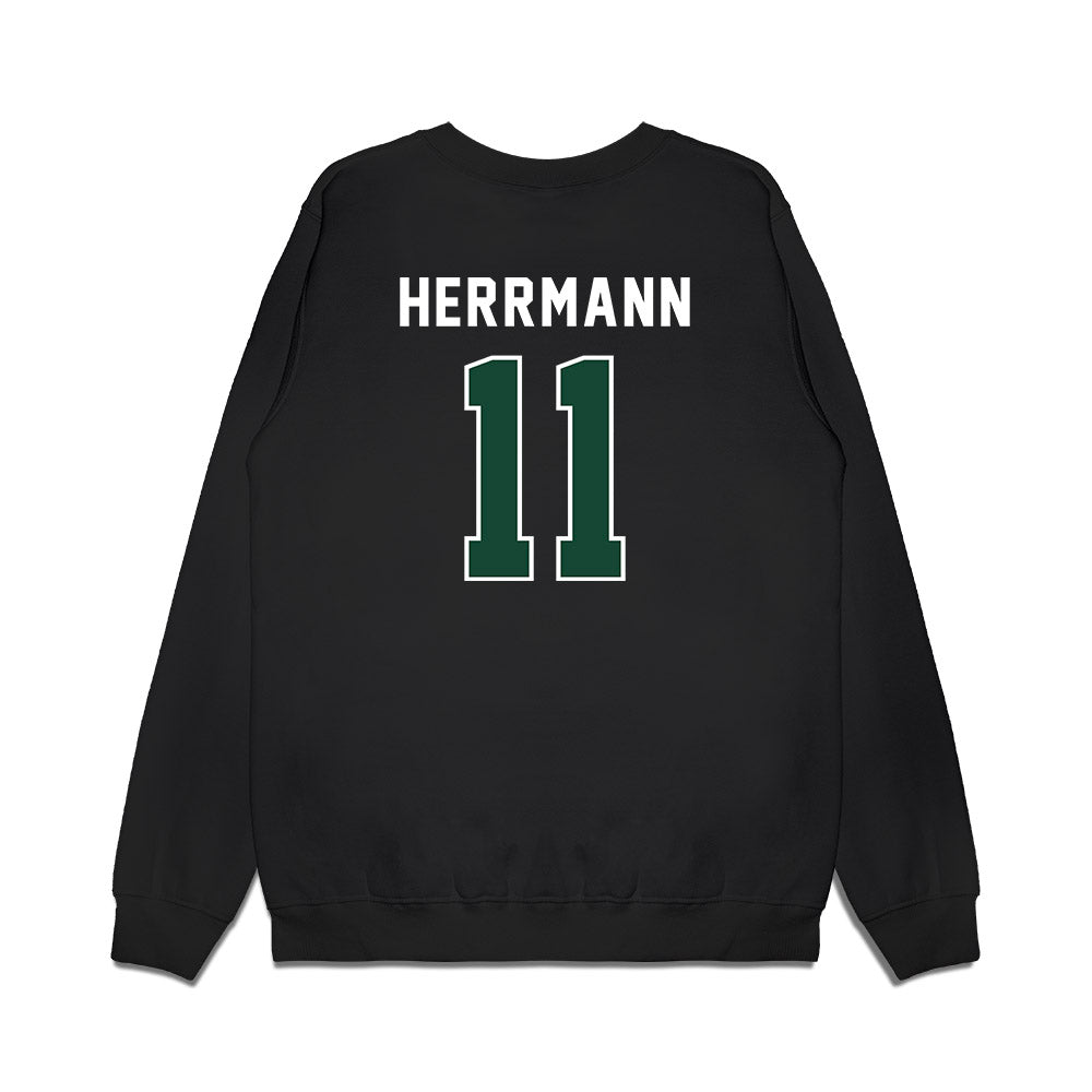 Ohio - NCAA Football : Evan Herrmann - Vintage Helmet Premium Crewneck Sweatshirt-1