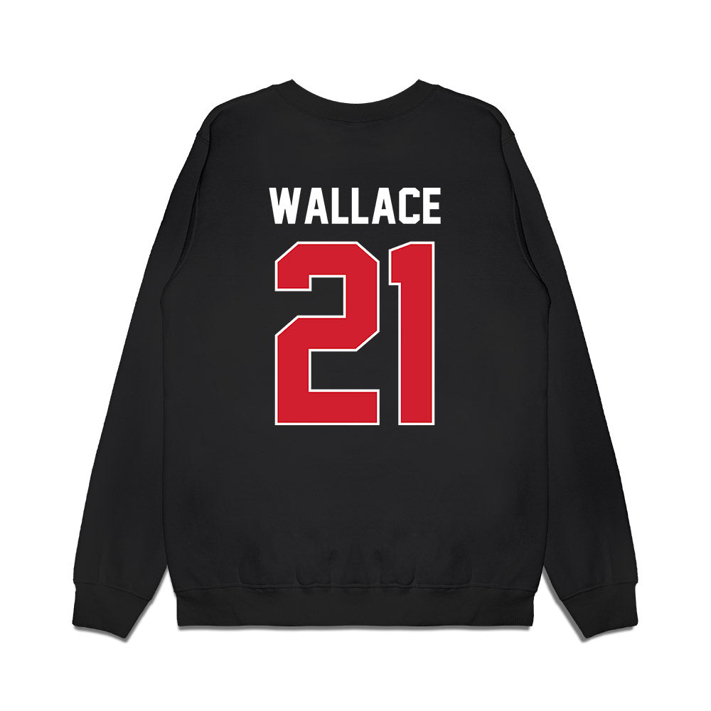 Arkansas State - NCAA Football : Zak Wallace - Vintage Helmet Premium Crewneck Sweatshirt-1
