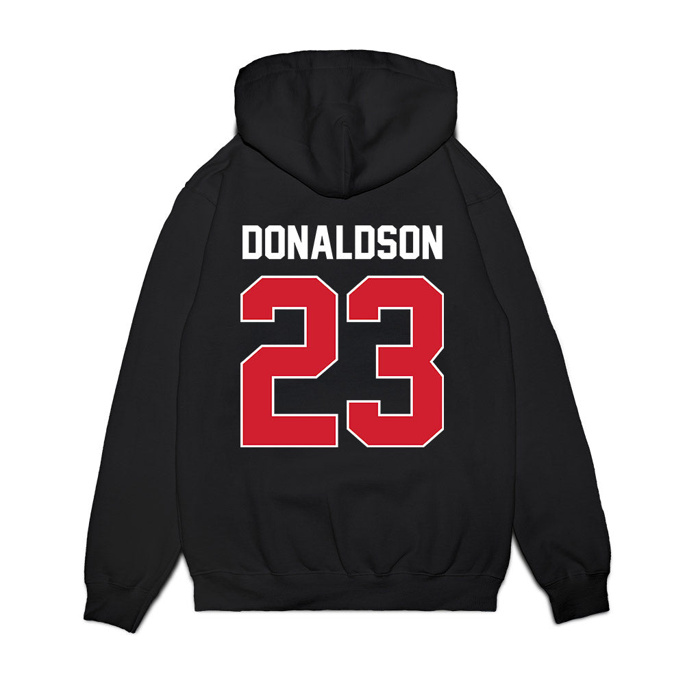 Arkansas State - NCAA Football : Caleb Donaldson - Vintage Helmet Premium Hooded Sweatshirt-1