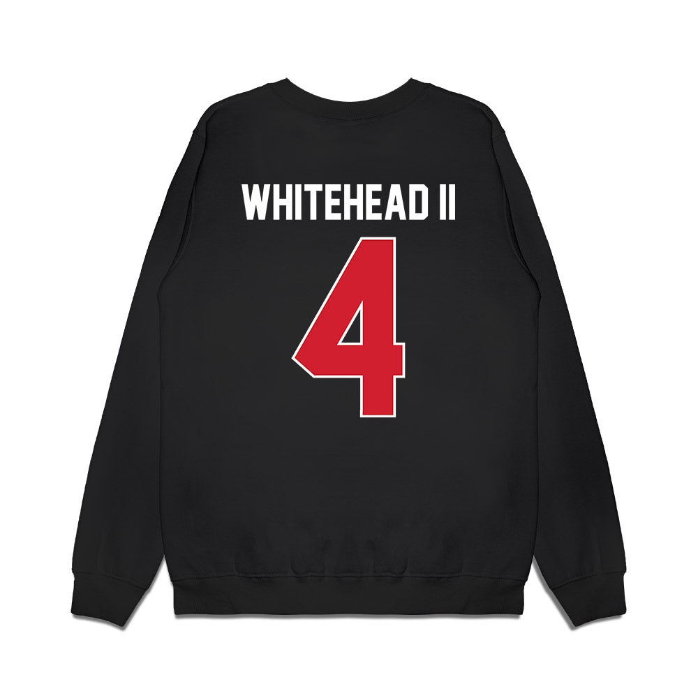 Arkansas State - NCAA Football : Bryan Whitehead II - Vintage Helmet Premium Crewneck Sweatshirt-1