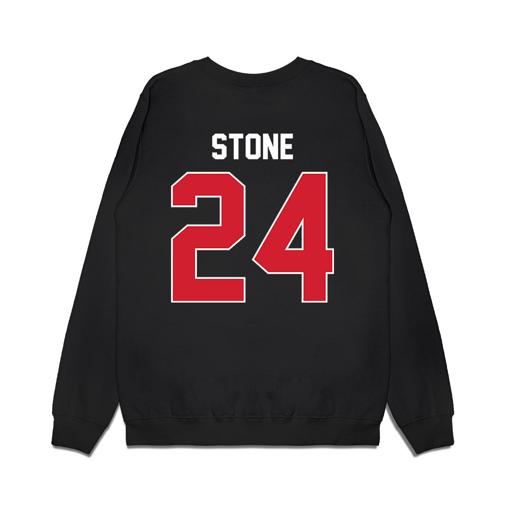 Arkansas State - NCAA Football : Josh Stone - Vintage Helmet Premium Crewneck Sweatshirt-1