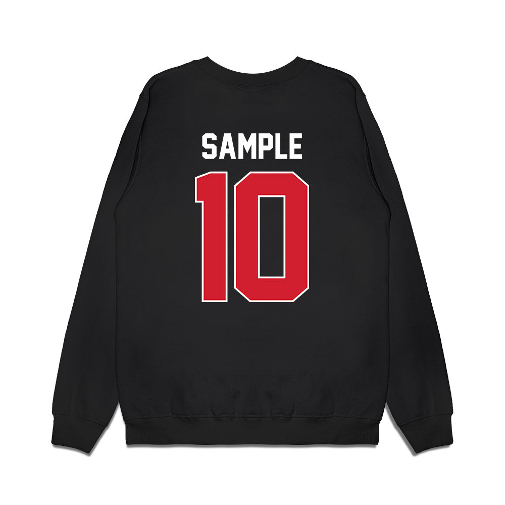 Arkansas State - NCAA Football : Jordan Sample - Vintage Helmet Premium Crewneck Sweatshirt-1