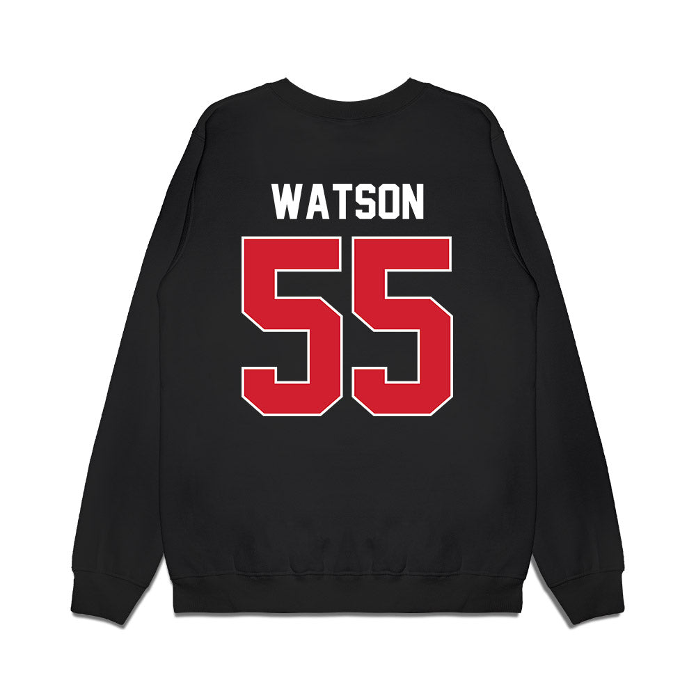 Arkansas State - NCAA Football : Aleric Watson - Vintage Helmet Premium Crewneck Sweatshirt-1