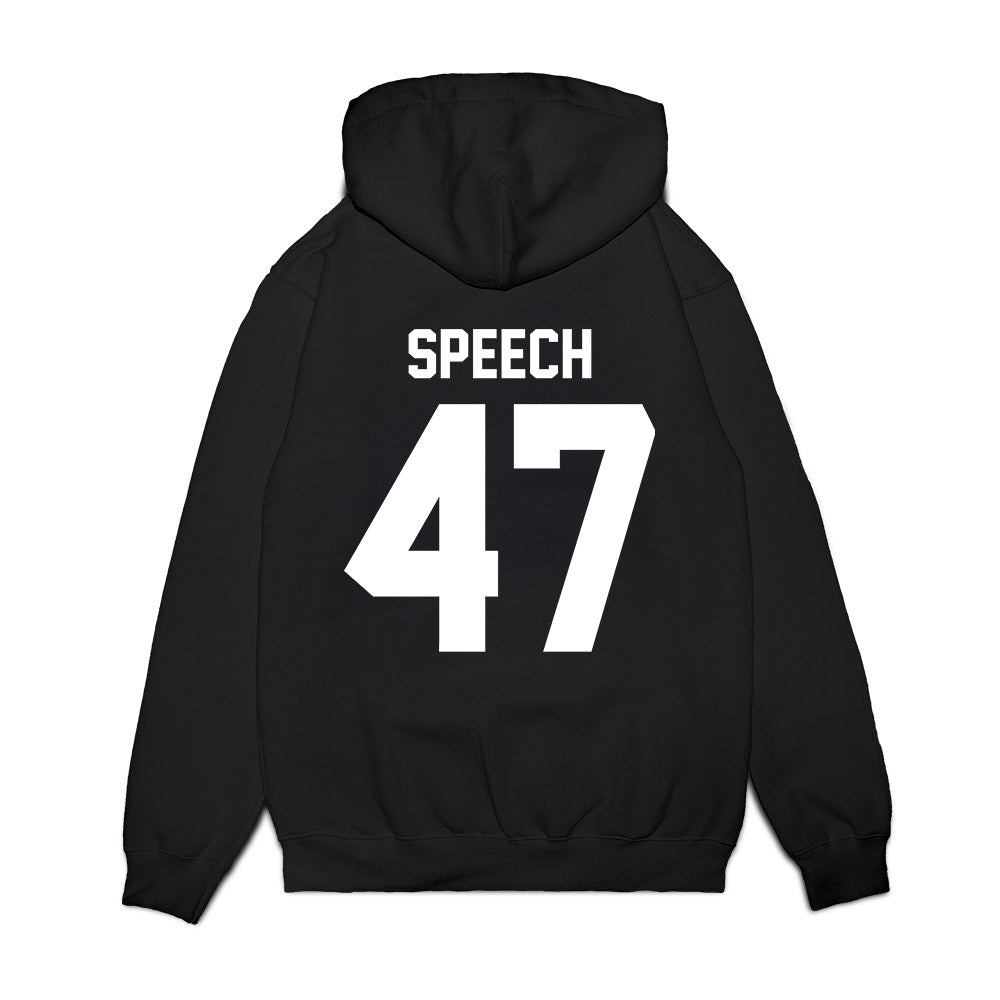 New Mexico - NCAA Football : Drew Speech - Vintage Helmet Premium Hooded Sweatshirt-1