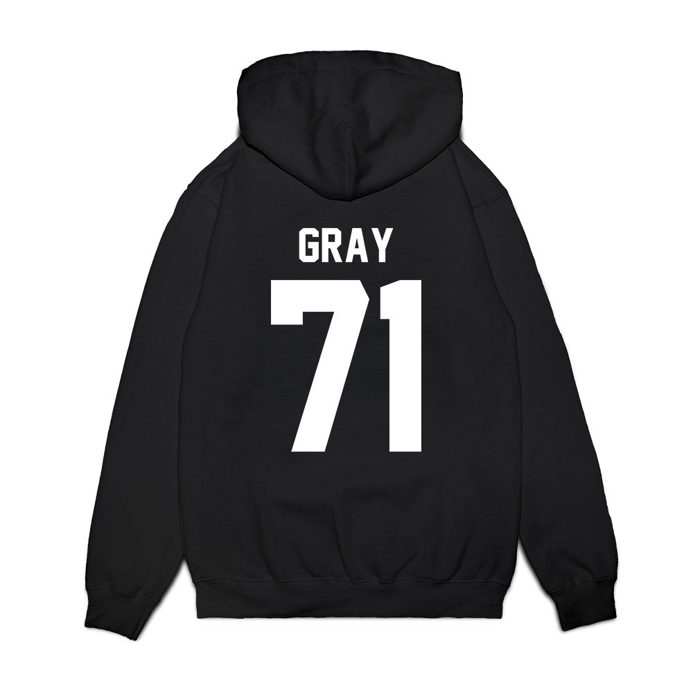 New Mexico - NCAA Football : Travis Gray - Vintage Helmet Premium Hooded Sweatshirt-1
