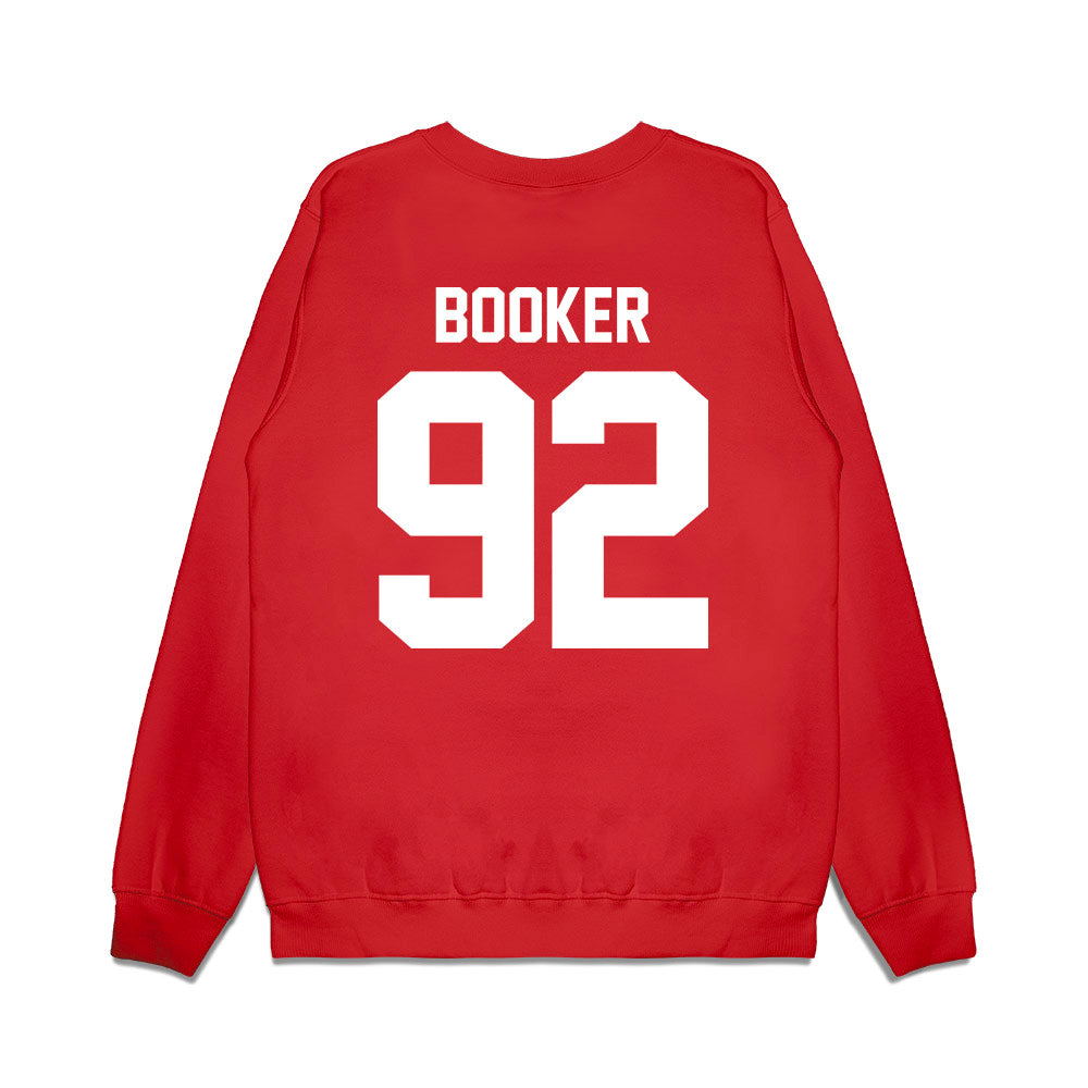 New Mexico - NCAA Football : Brian Booker - Vintage Helmet Premium Crewneck Sweatshirt-1