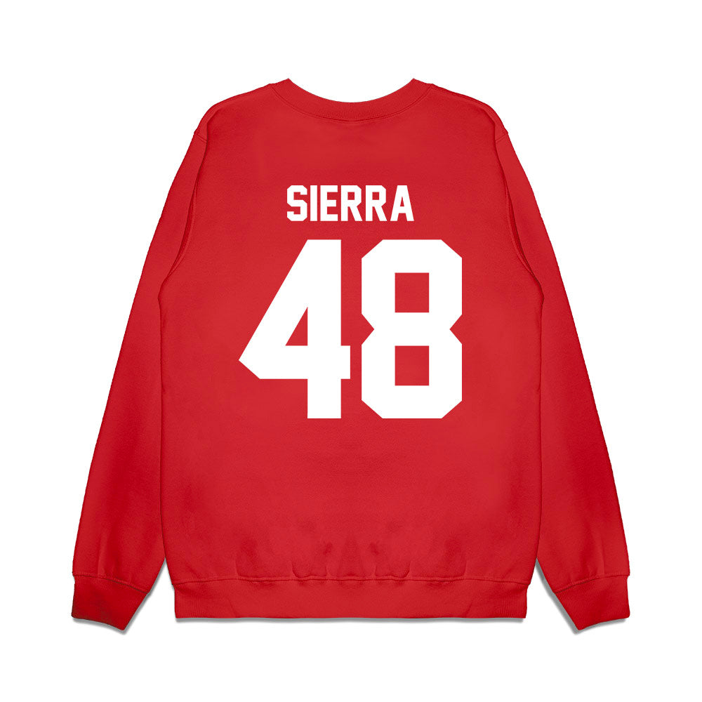 New Mexico - NCAA Football : John Sierra - Vintage Helmet Premium Crewneck Sweatshirt-1
