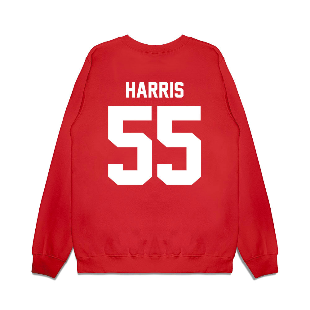 New Mexico - NCAA Football : Elvin Harris - Vintage Helmet Premium Crewneck Sweatshirt-1