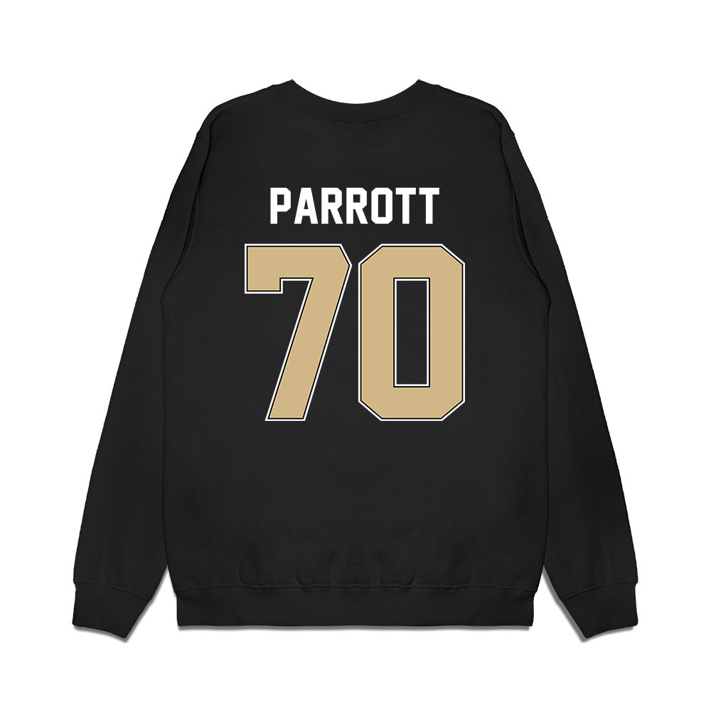 Purdue - NCAA Football : Maxwell Parrott - Vintage Helmet Premium Crewneck Sweatshirt-1