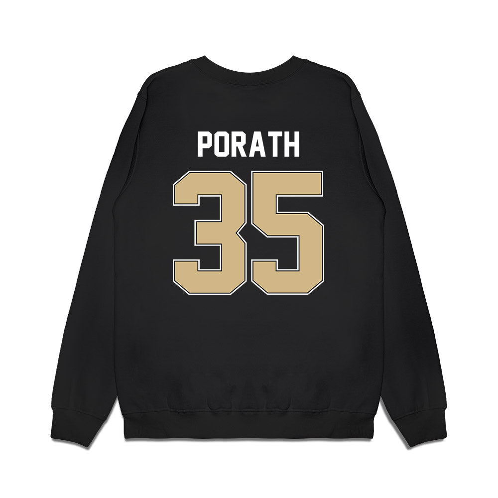 Purdue - NCAA Football : Spencer Porath - Vintage Helmet Premium Crewneck Sweatshirt-1