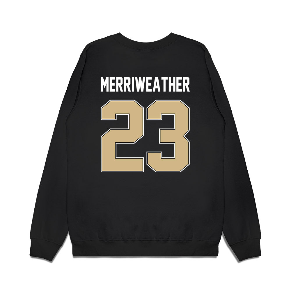 Purdue - NCAA Football : Jaheim Merriweather - Vintage Helmet Premium Crewneck Sweatshirt-1