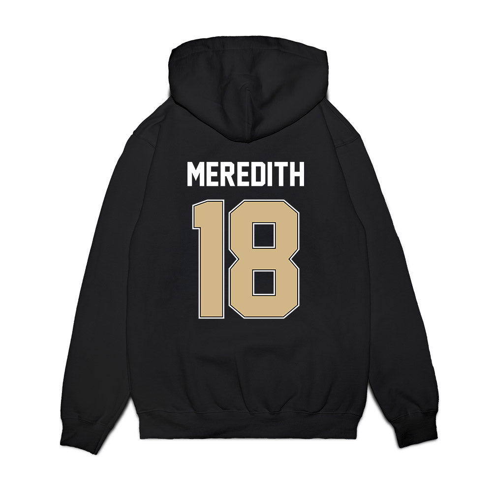 Purdue - NCAA Football : Bennett Meredith - Vintage Helmet Premium Hooded Sweatshirt-1