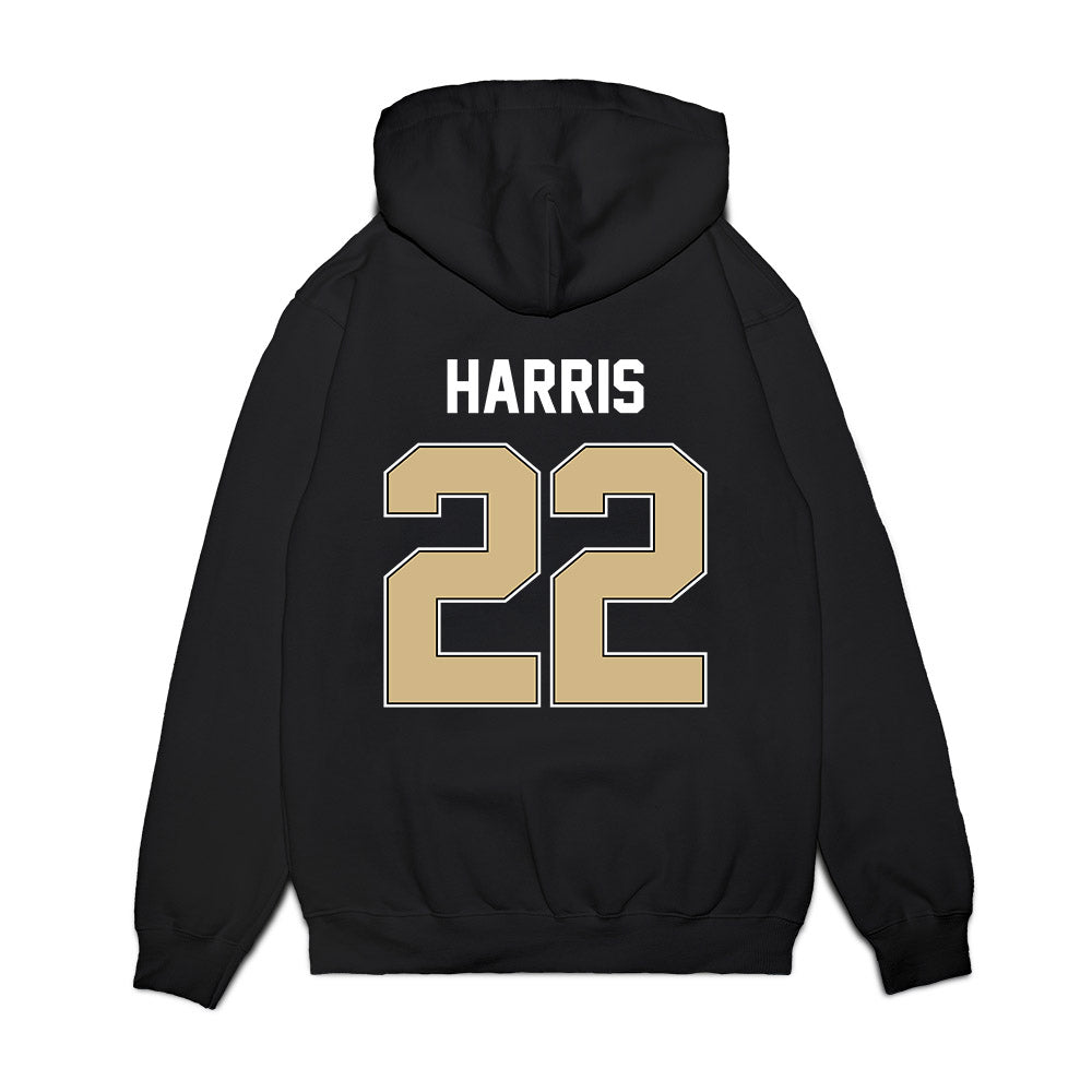 Purdue - NCAA Football : Antonio Harris - Vintage Helmet Premium Hooded Sweatshirt-1