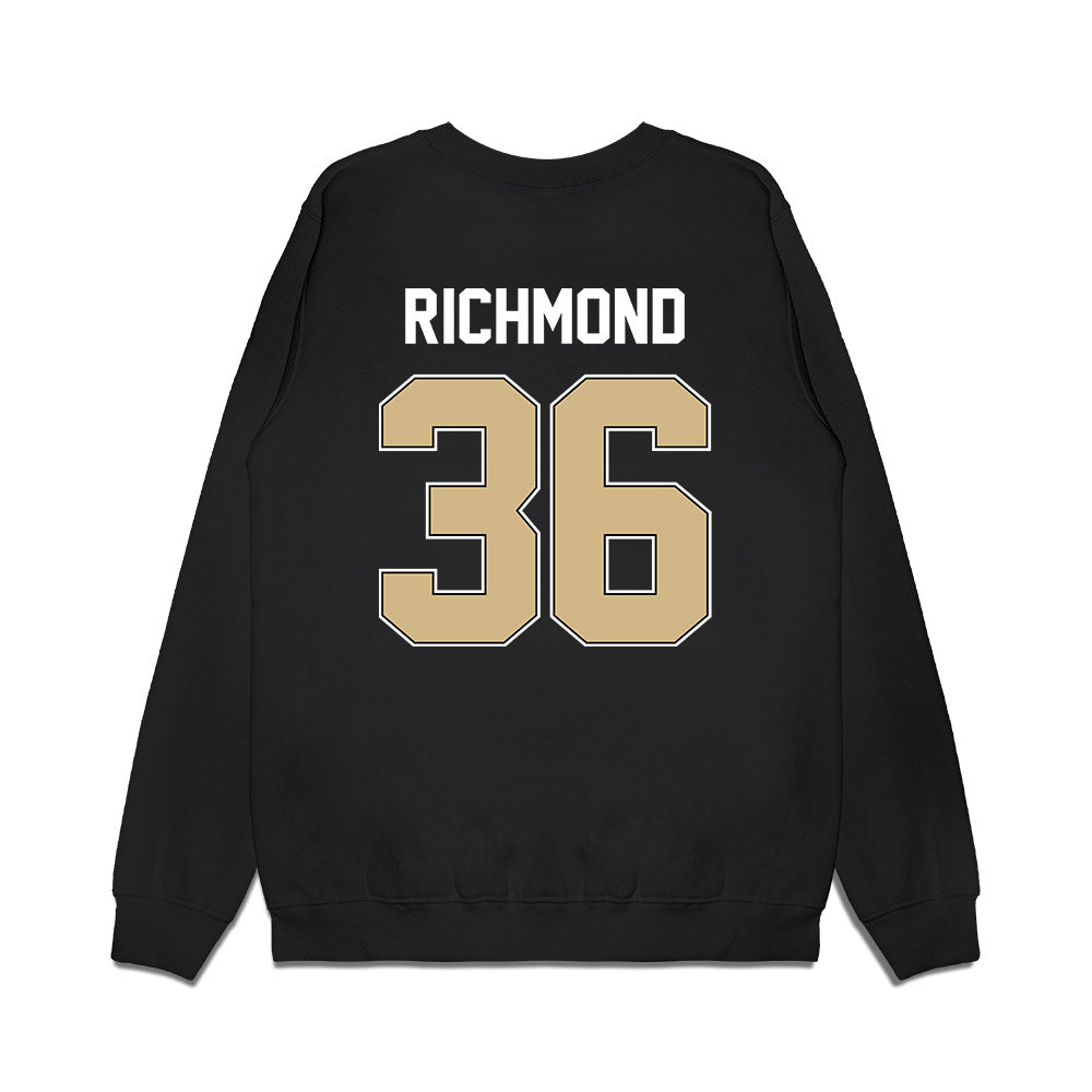 Purdue - NCAA Football : Kaleb Richmond - Vintage Helmet Premium Crewneck Sweatshirt-1
