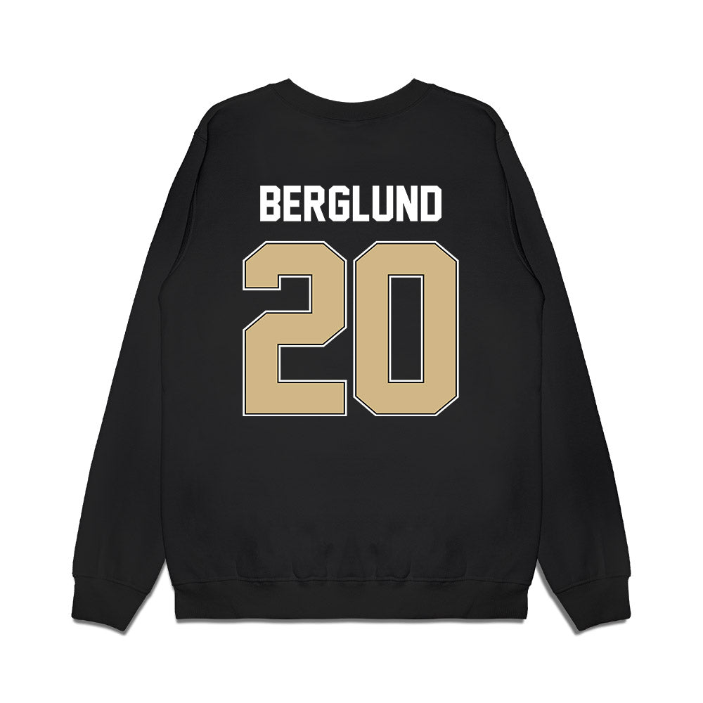 Purdue - NCAA Football : Winston Berglund - Vintage Helmet Premium Crewneck Sweatshirt-1