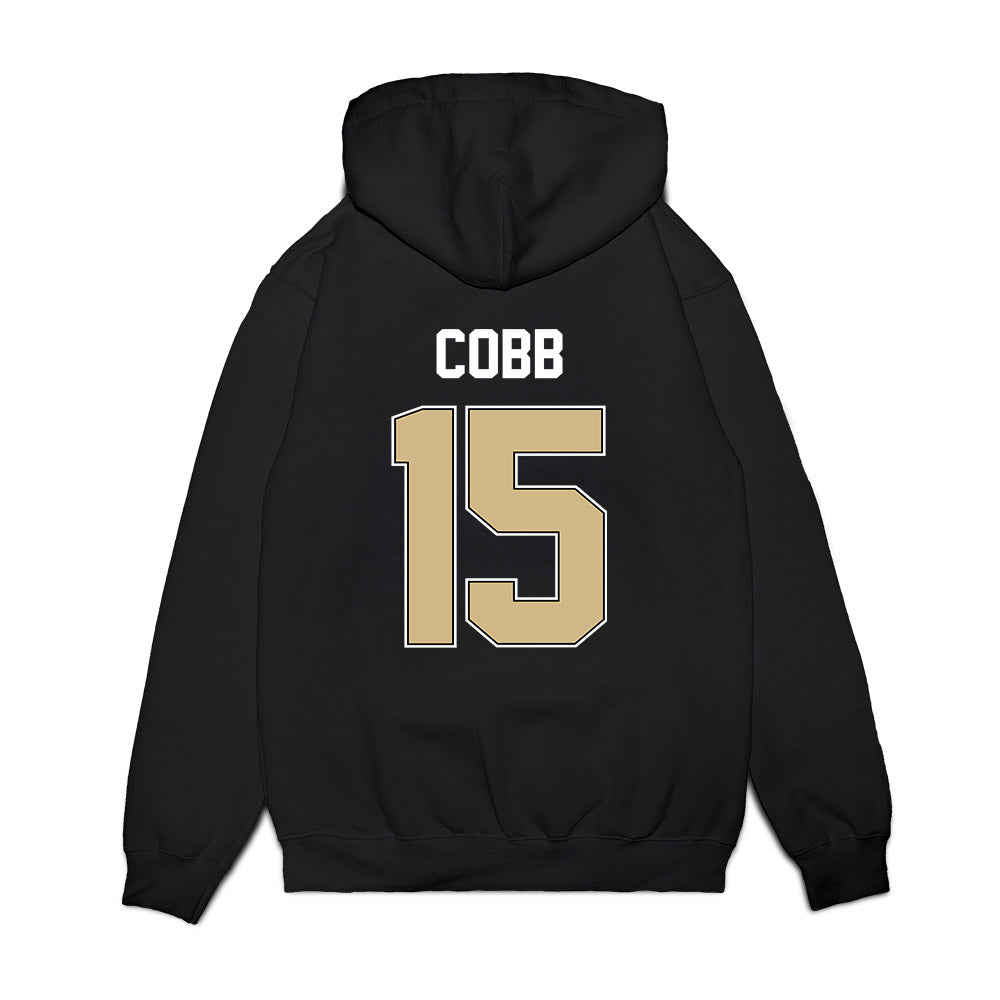 Purdue - NCAA Football : Vi'Naz Cobb - Vintage Helmet Premium Hooded Sweatshirt-1