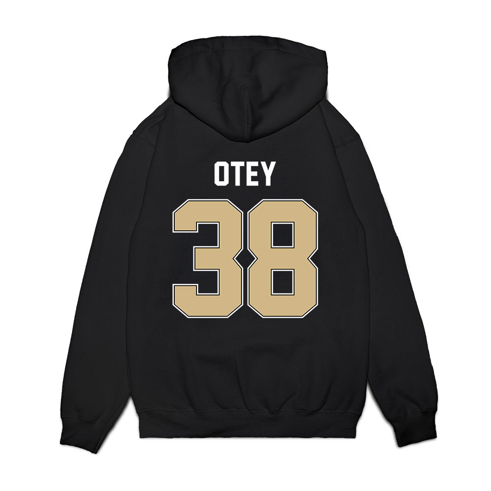 Purdue - NCAA Football : Zyntreacs Otey - Vintage Helmet Premium Hooded Sweatshirt-1