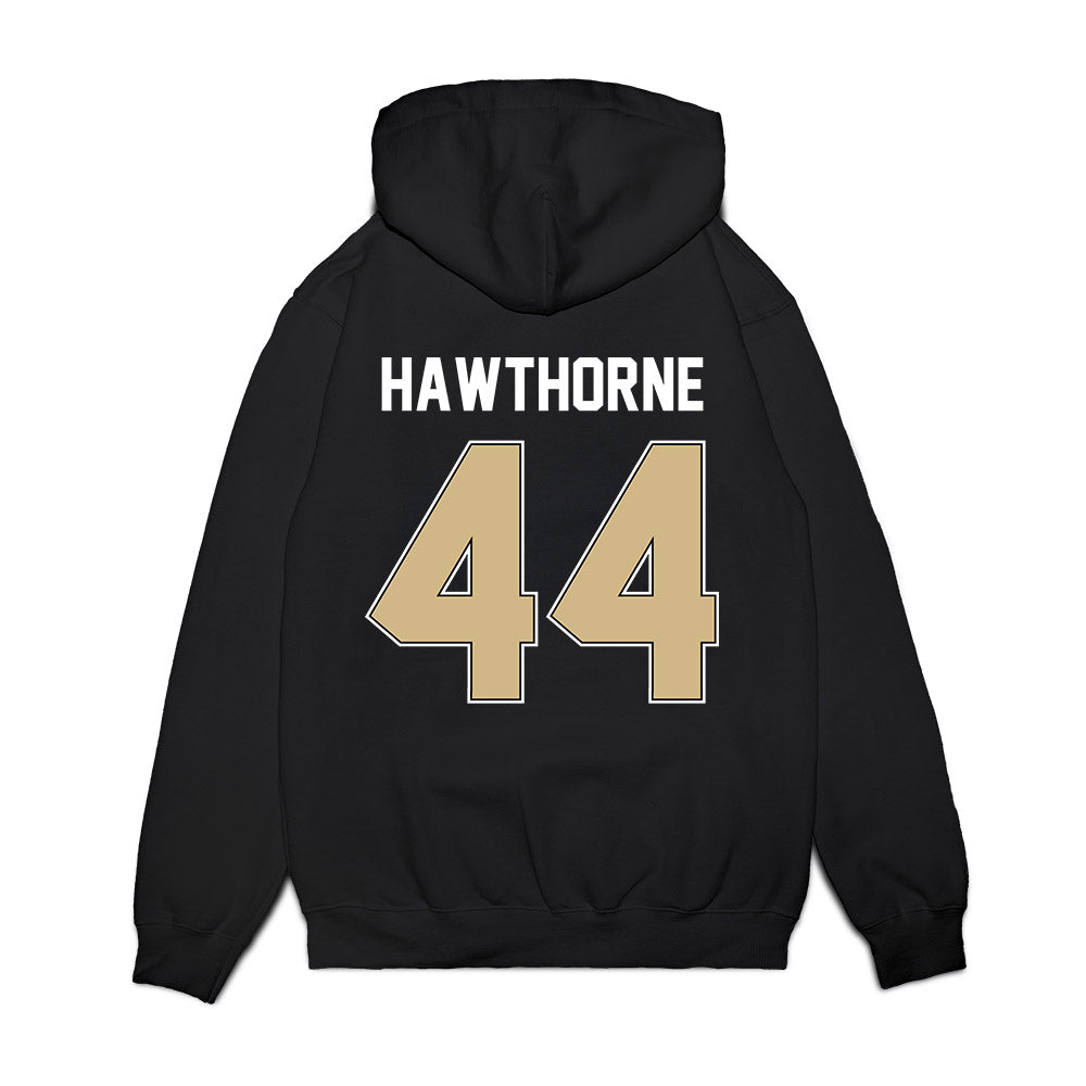 Purdue - NCAA Football : Daniel Hawthorne - Vintage Helmet Premium Hooded Sweatshirt-1