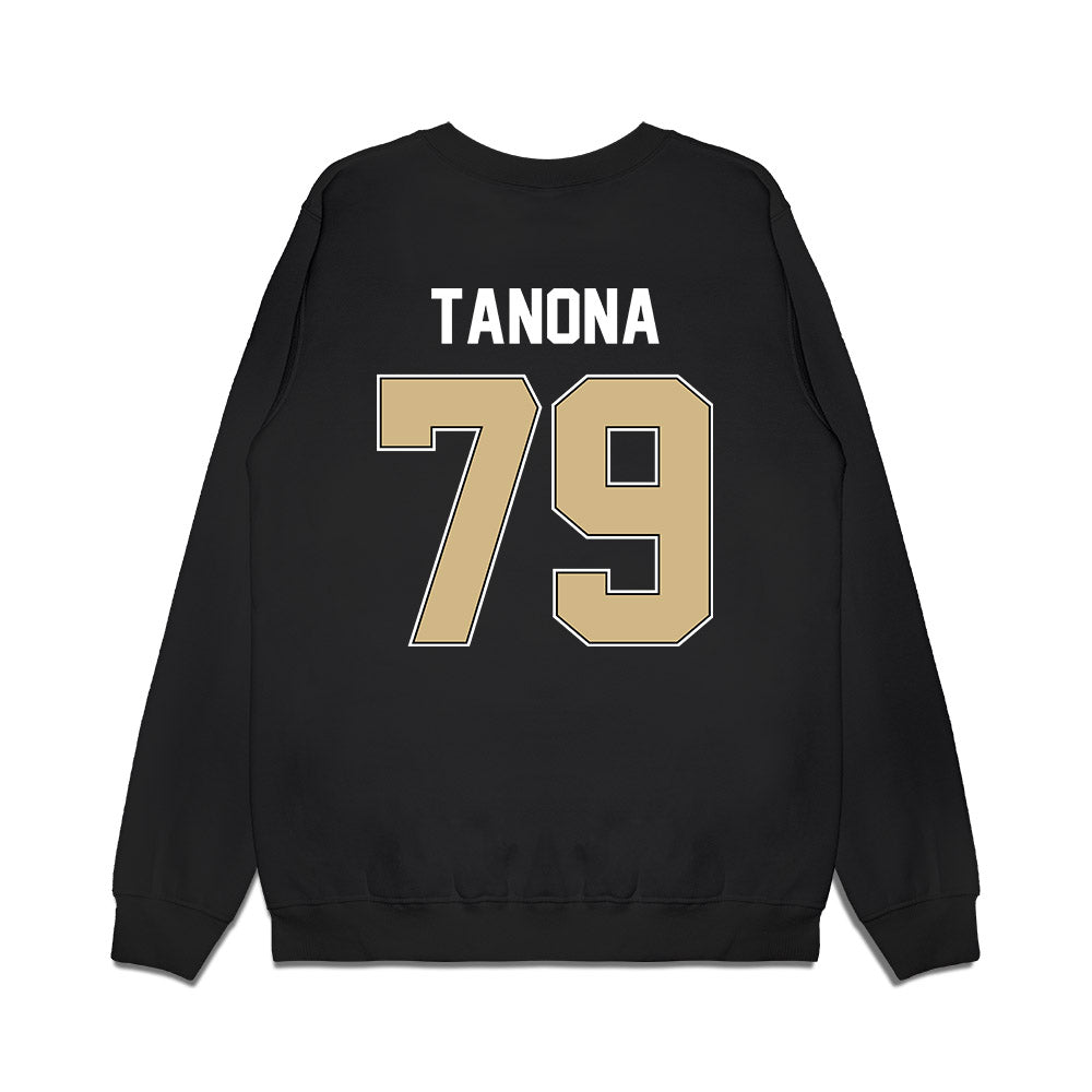 Purdue - NCAA Football : Joey Tanona - Vintage Helmet Premium Crewneck Sweatshirt-1