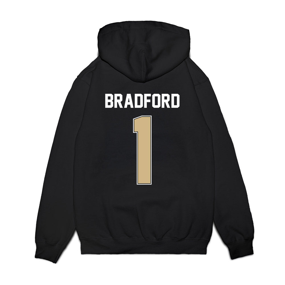 Purdue - NCAA Football : LeonTre Bradford - Vintage Helmet Premium Hooded Sweatshirt-1