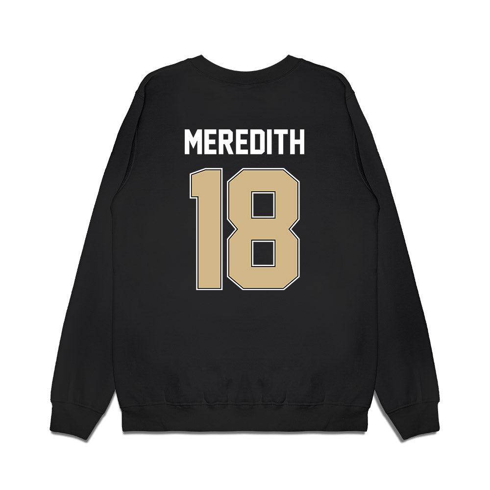 Purdue - NCAA Football : Bennett Meredith - Vintage Helmet Premium Crewneck Sweatshirt-1