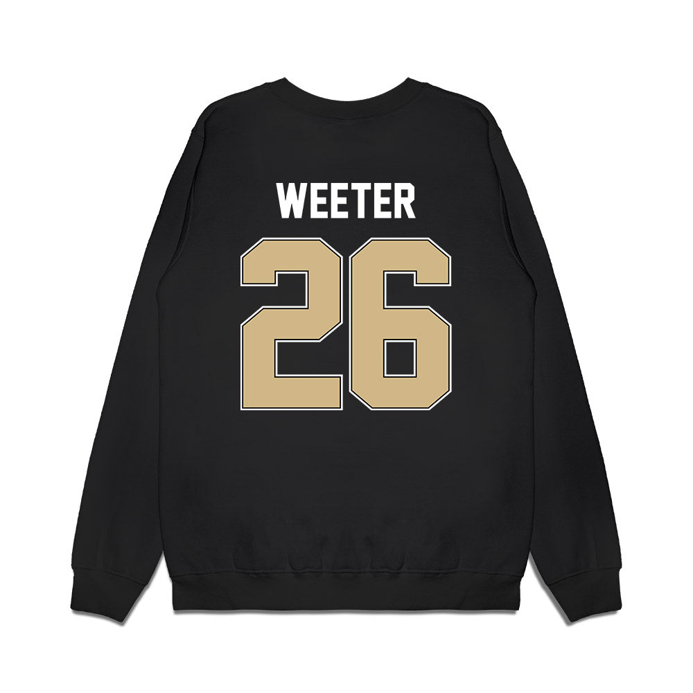 Purdue - NCAA Football : Jack Weeter - Vintage Helmet Premium Crewneck Sweatshirt-1