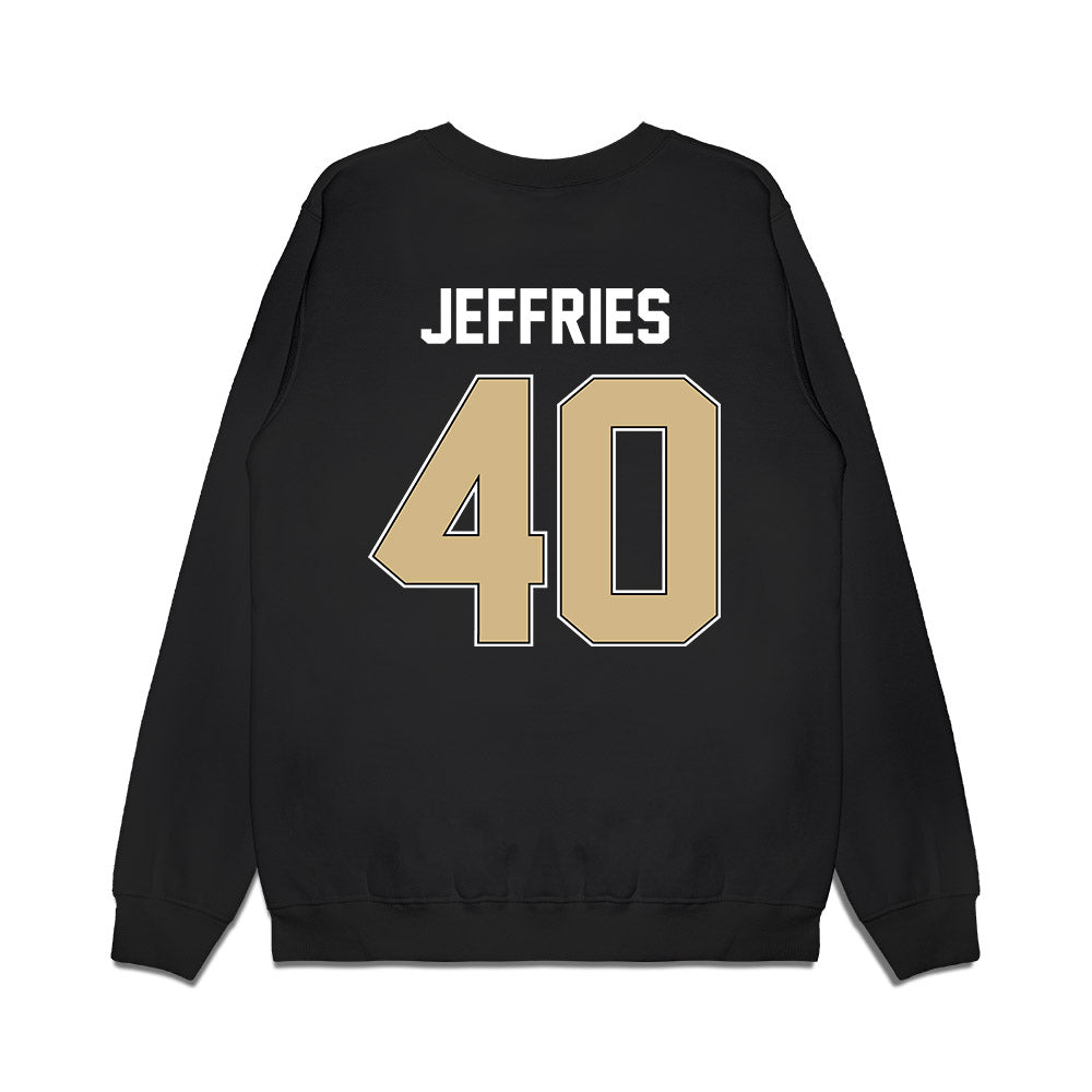 Purdue - NCAA Football : Ian Jeffries - Vintage Helmet Premium Crewneck Sweatshirt-1