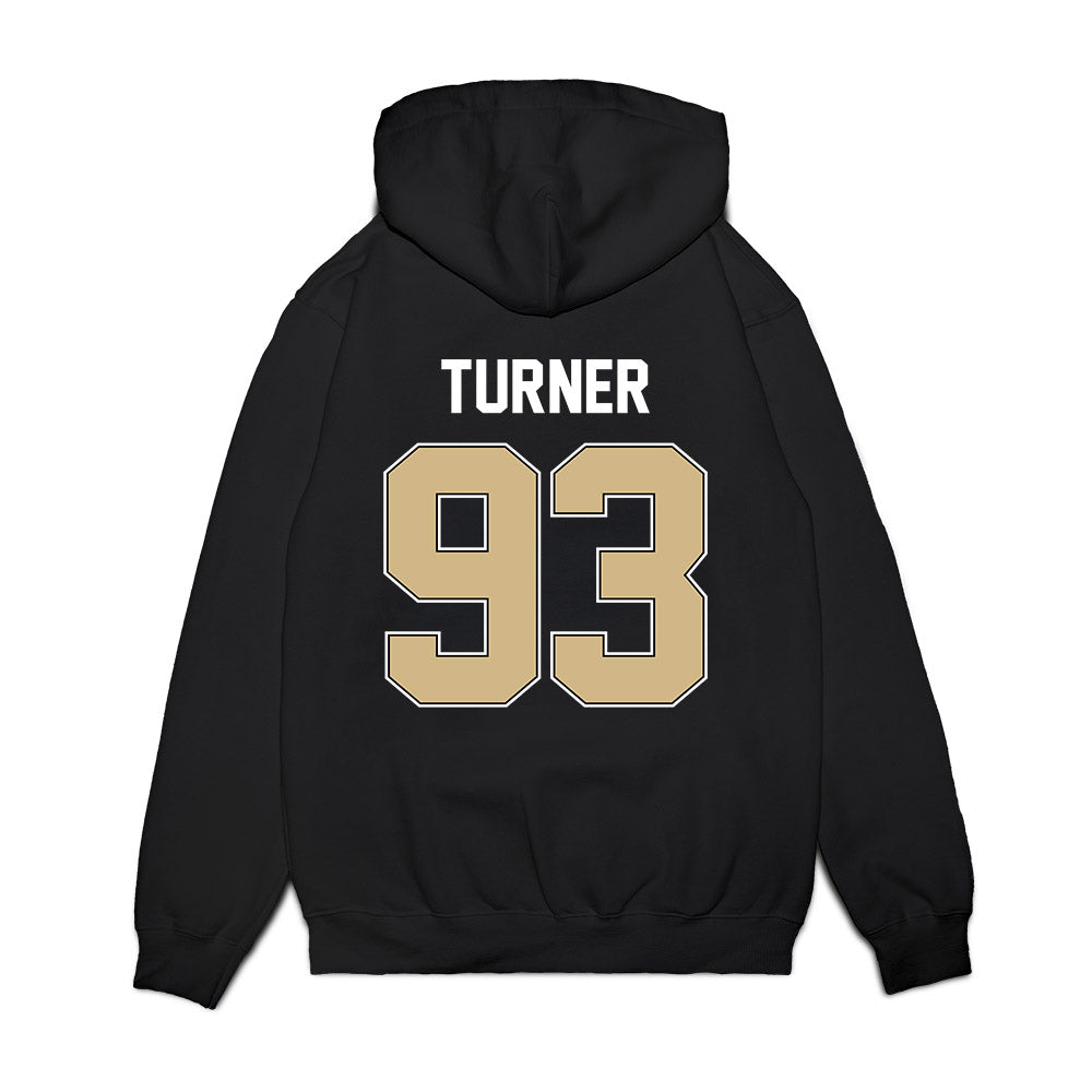 Purdue - NCAA Football : Seth Turner - Vintage Helmet Premium Hooded Sweatshirt-1