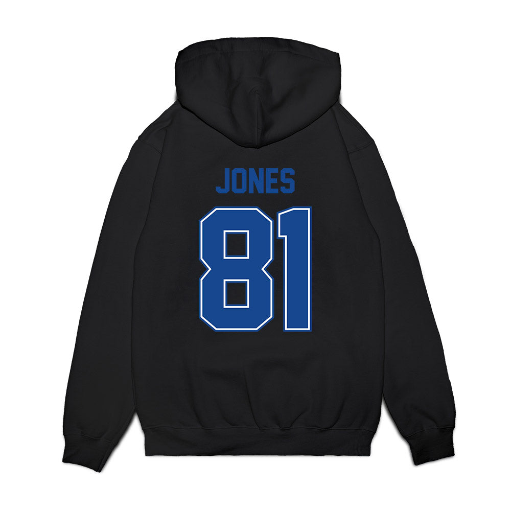 Boise State - NCAA Football : Kamryn Jones - Vintage Helmet Premium Hooded Sweatshirt-1