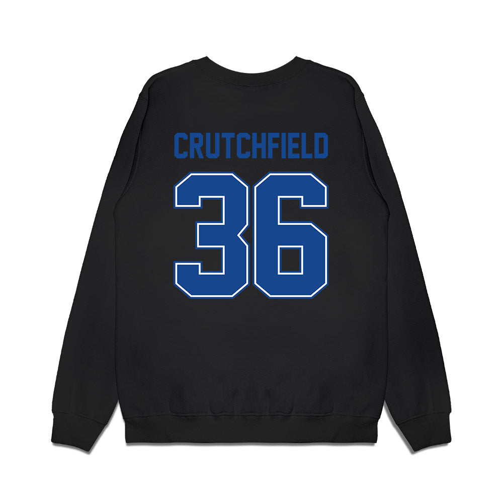 Boise State - NCAA Football : Tahj Crutchfield - Vintage Helmet Premium Crewneck Sweatshirt-1