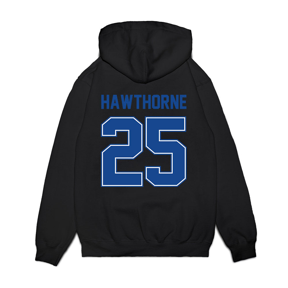 Boise State - NCAA Football : Nick Hawthorne - Vintage Helmet Premium Hooded Sweatshirt-1